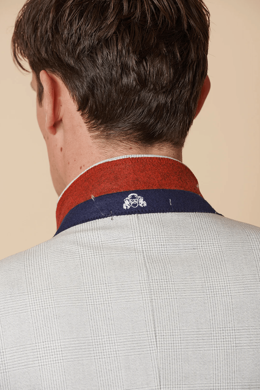 Bromley Check Blazer - Stone - GLS Clothing
