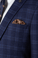 Chigwell Check Blazer - Blue Tweed - GLS Clothing