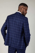 Chigwell Check Blazer - Blue Tweed - GLS Clothing
