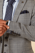 Jerry Check Blazer - Grey - GLS Clothing
