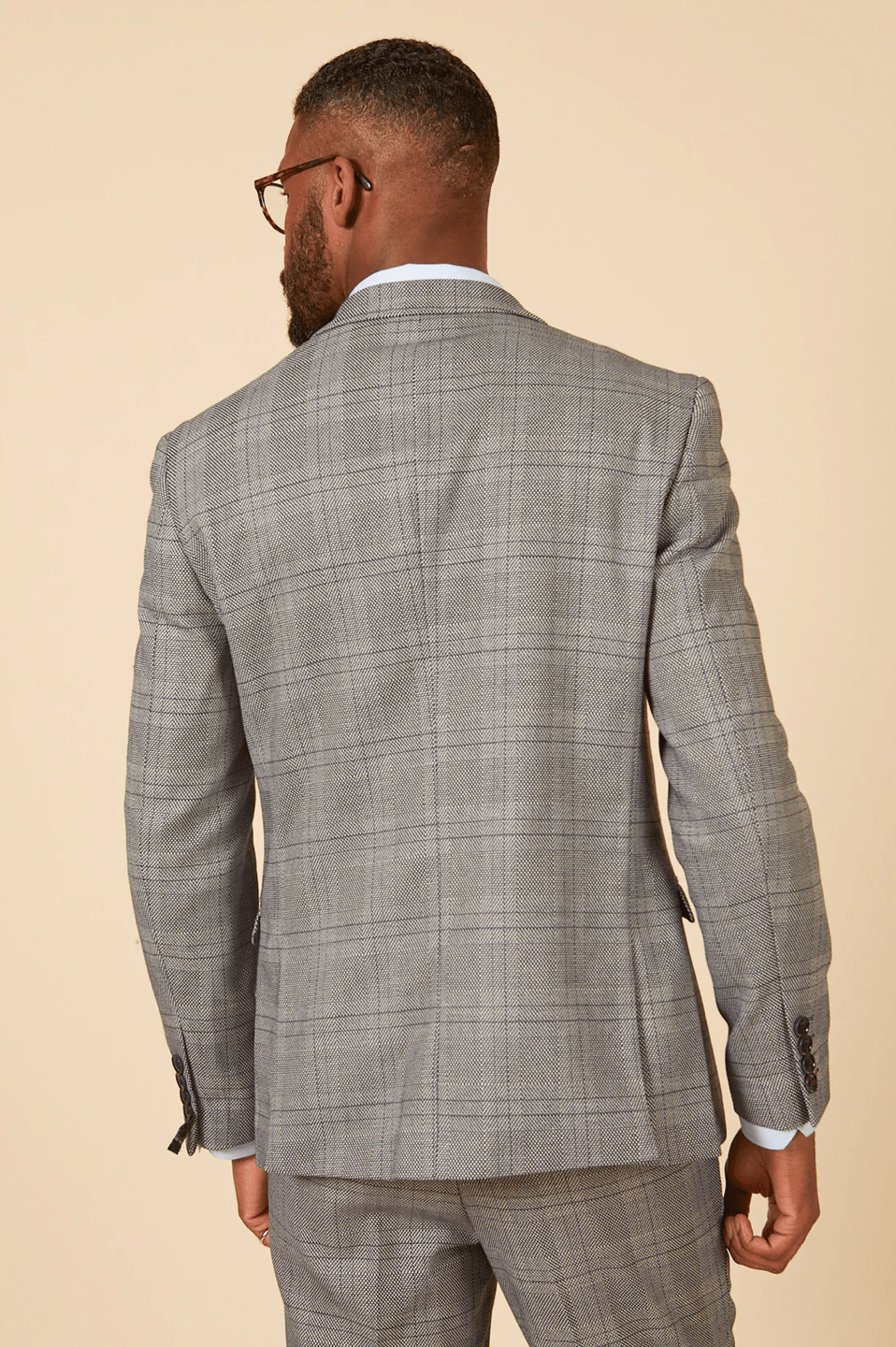 Jerry Check Blazer - Grey - GLS Clothing