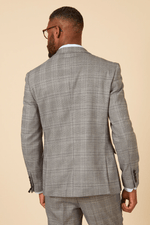 Jerry Check Blazer - Grey - GLS Clothing