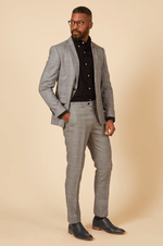 Jerry Check Blazer - Grey - GLS Clothing