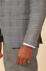 Jerry Check Blazer - Grey - GLS Clothing