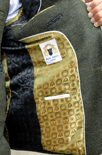 Marlow Tweed Blazer - Olive Green - GLS Clothing