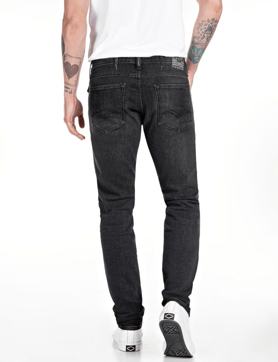 Replay Skinny Fit Jondrill Jeans - Dark Grey - GLS Clothing