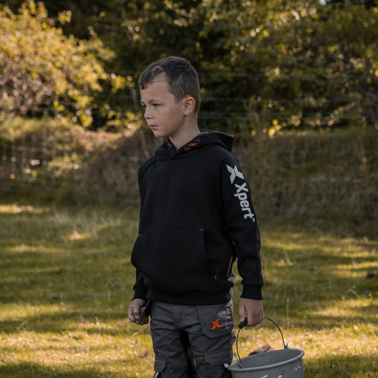 Xpert Pro Junior Pullover Hoodie - Black - GLS Clothing