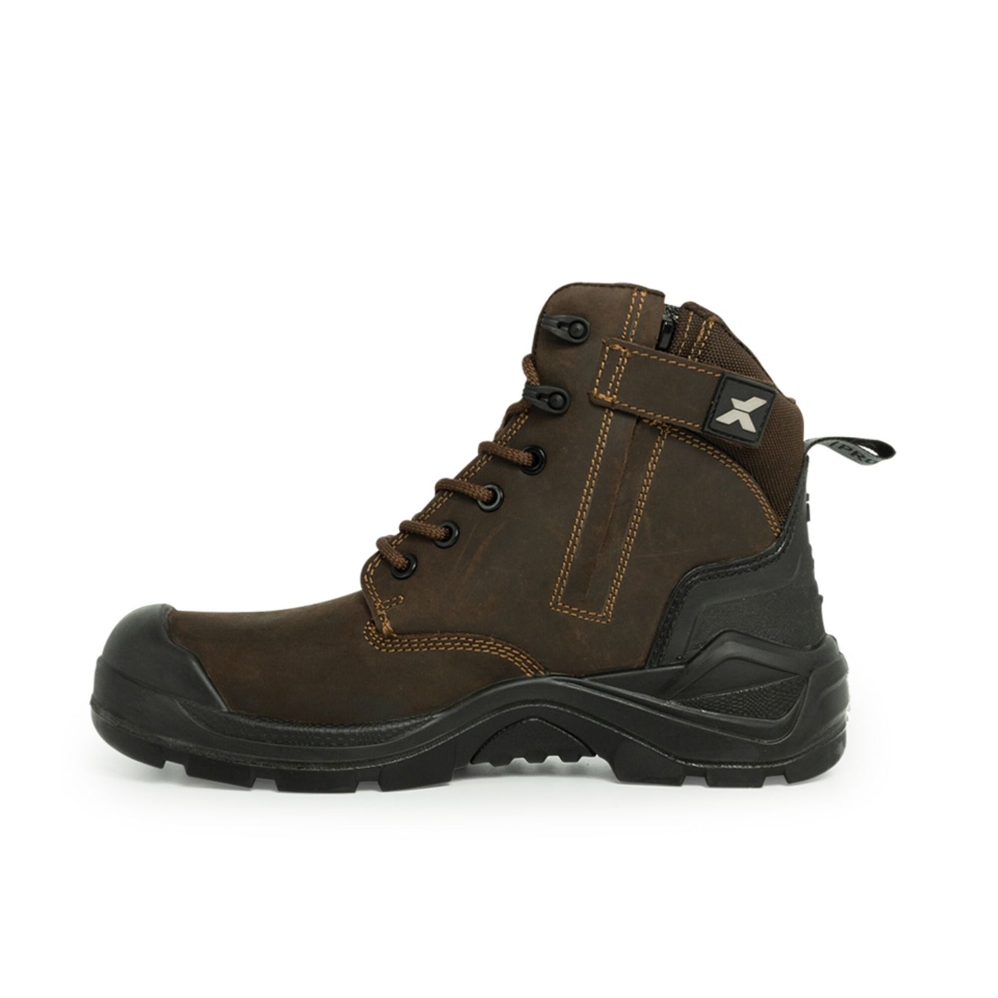 Xpert Pro Zipster S3L Safety Zip-Side Boot - Brown