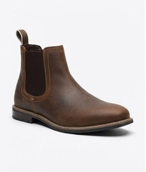 GLS Premium Waxed Leather Chelsea Dealer Boots - Tan M008