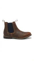 GLS Premium Waxed Leather Chelsea Dealer Boots - Tan M008