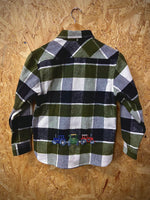 Kids Tractor Flannel Shirt