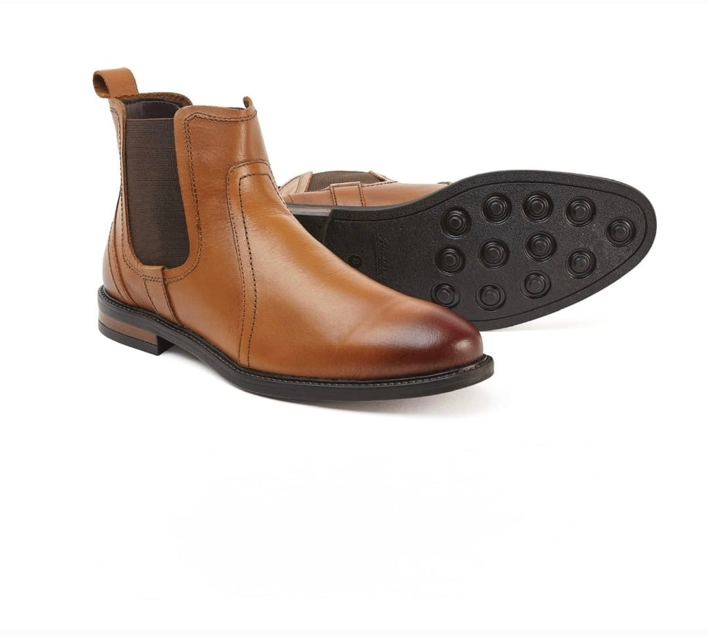 Mens Boot Bundle - Tan M009 - Straight Leg Jean (Dark Blue)