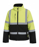 Kids - Hi Vis - Yellow/Navy - Softshell Jacket