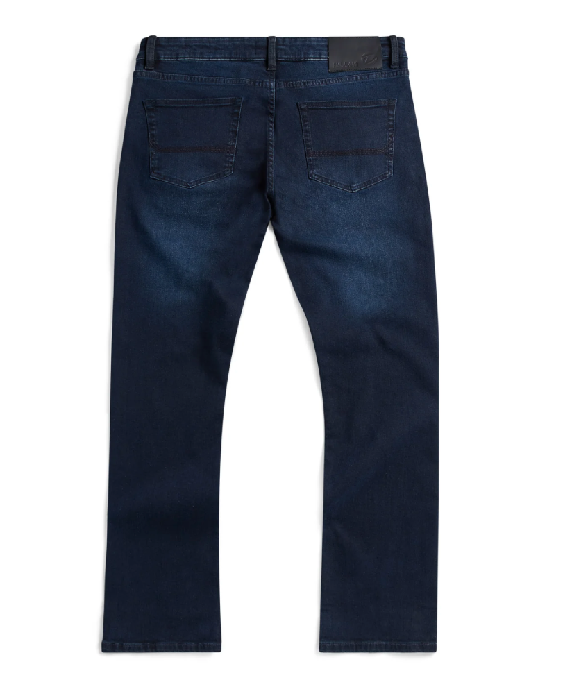 Mens Boot Bundle - Tan M009 - Straight Leg Jean (Dark Blue)