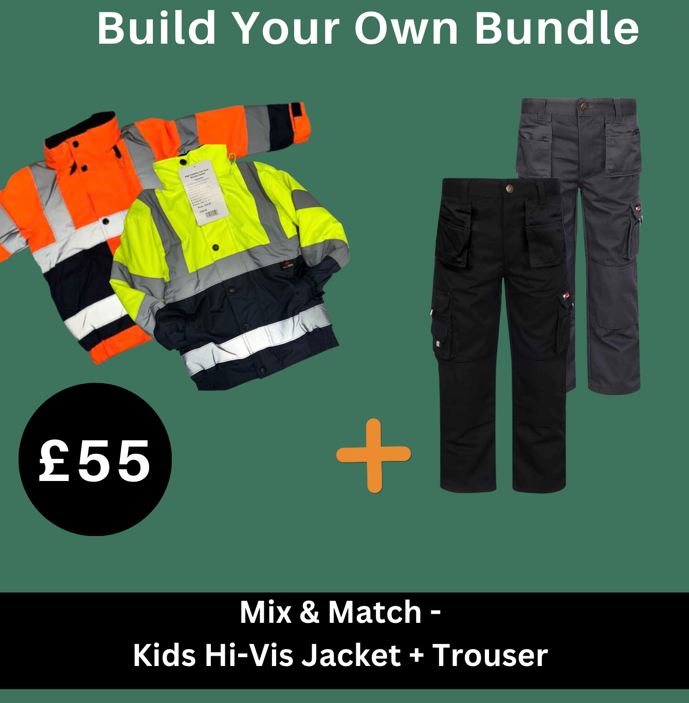 kids - Hi-Viz Jacket + Tuff Stuff Trouser