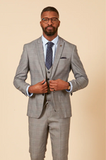 Jerry Check Blazer - Grey