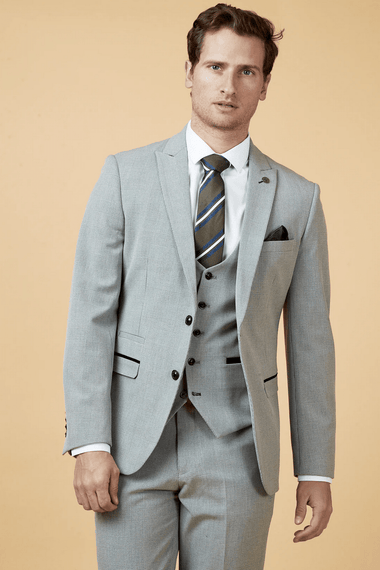 Bromley Check Blazer - Silver - GLS Clothing