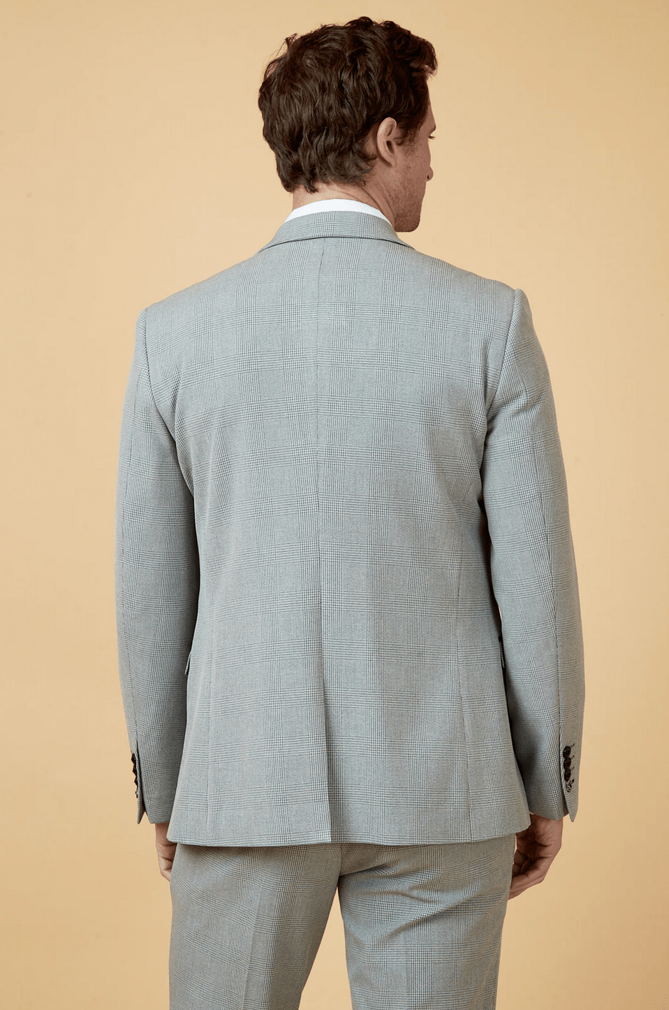 Bromley Check Blazer - Silver - GLS Clothing