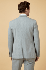 Bromley Check Blazer - Silver - GLS Clothing