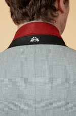 Bromley Check Blazer - Silver - GLS Clothing