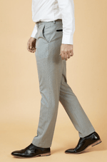 Bromley Check Trousers - Silver - GLS Clothing