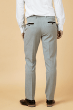 Bromley Check Trousers - Silver - GLS Clothing
