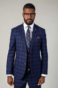 Chigwell Check Blazer - Blue Tweed - GLS Clothing