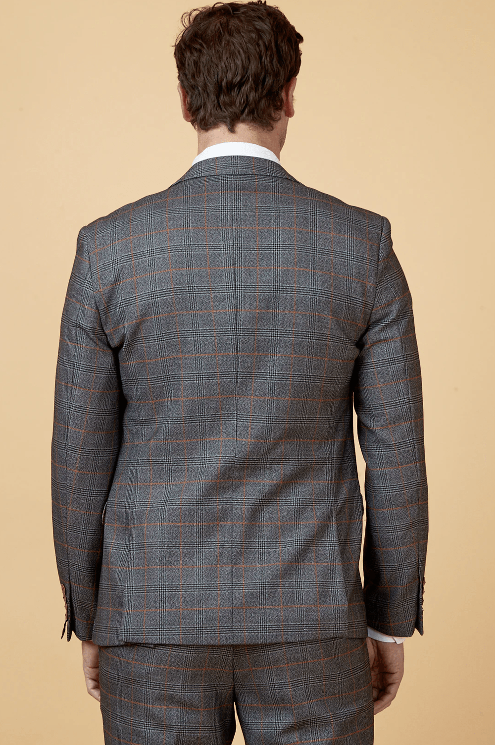 Jenson Check Blazer - Grey - GLS Clothing