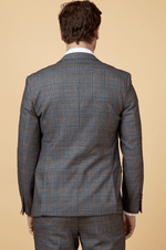 Jenson Check Blazer - Grey - GLS Clothing