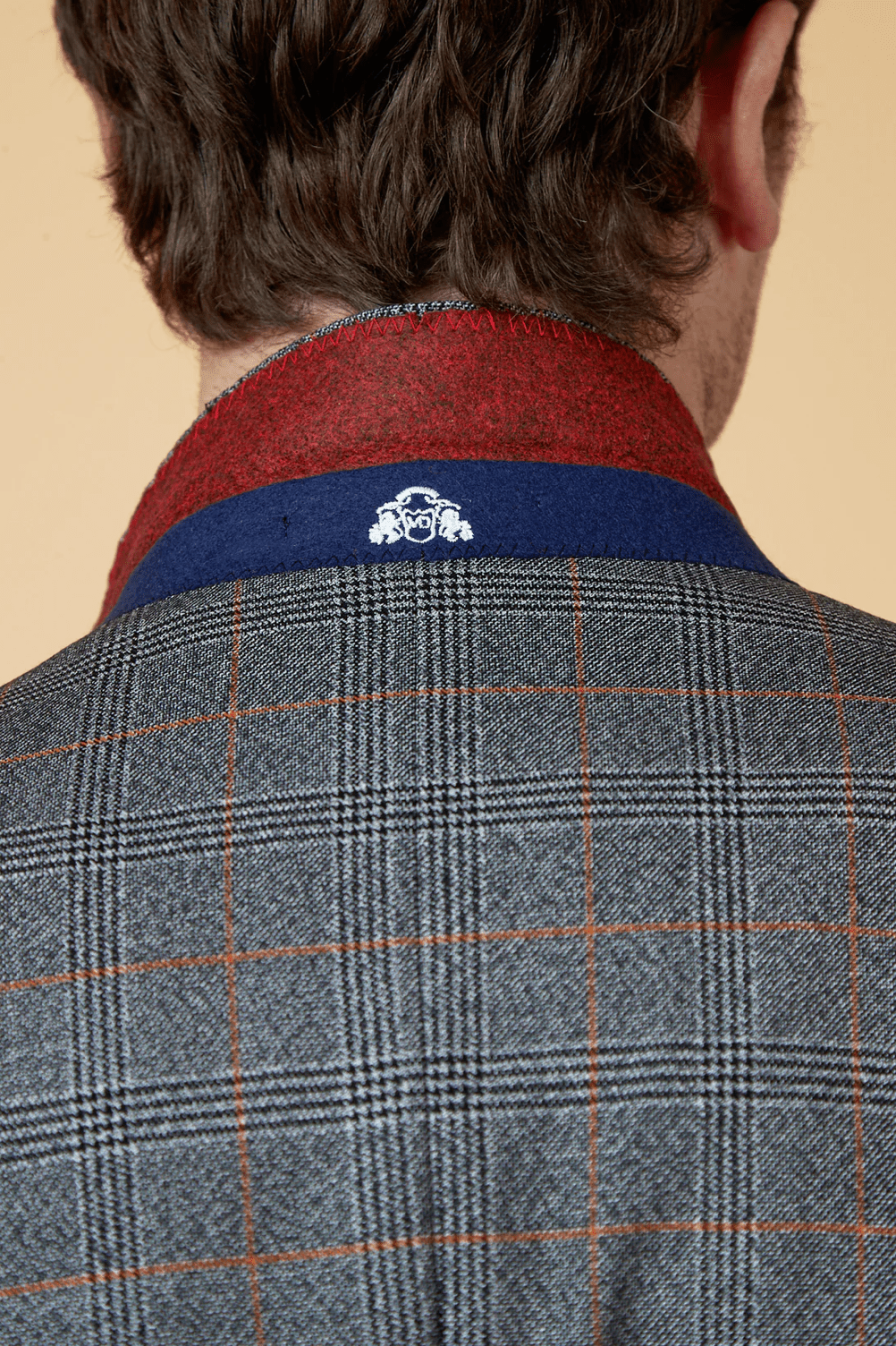 Jenson Check Blazer - Grey - GLS Clothing