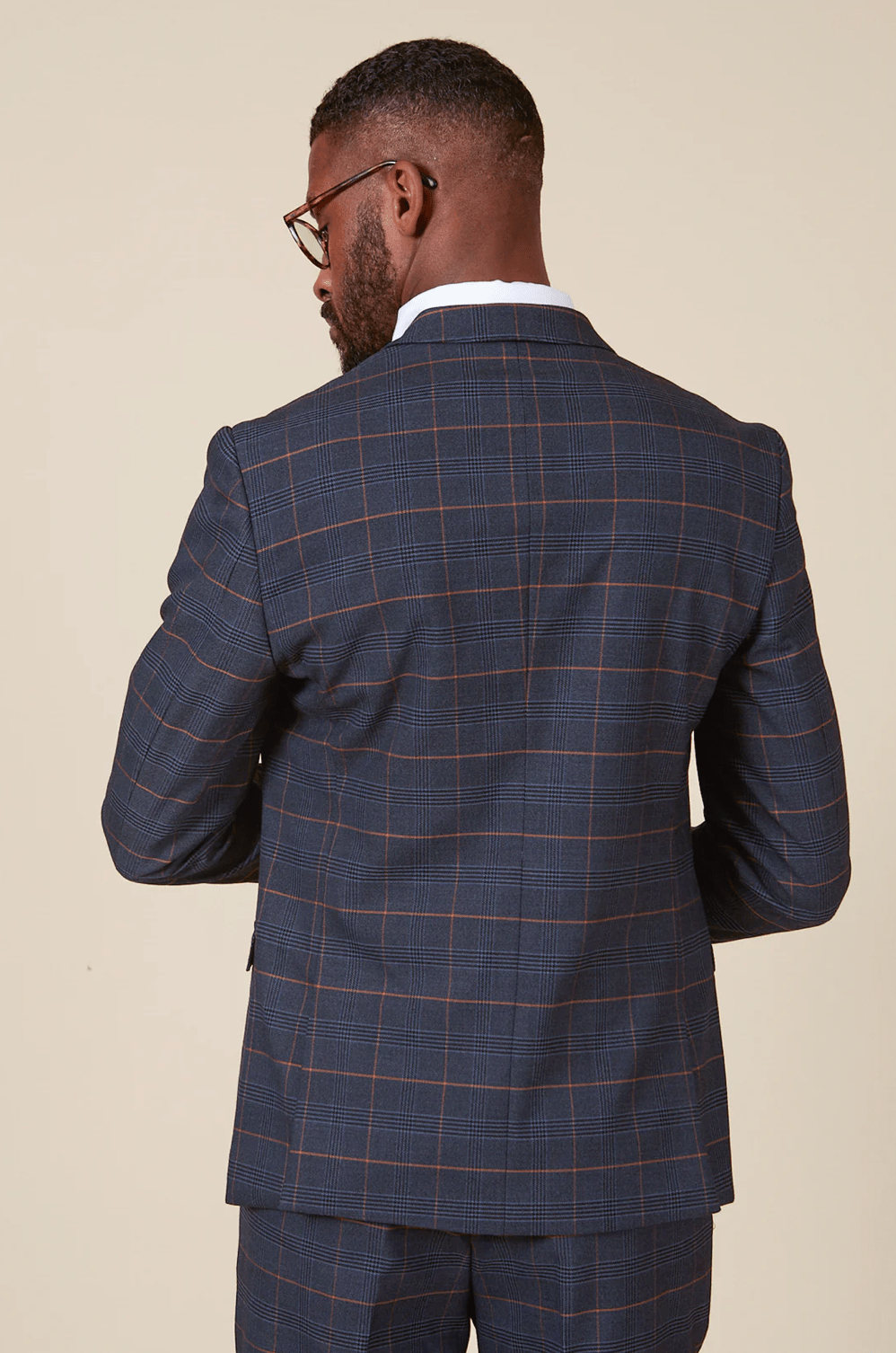 Jenson Check Blazer - Marine Navy - GLS Clothing