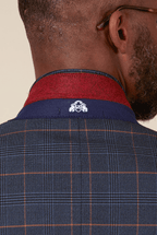 Jenson Check Blazer - Marine Navy - GLS Clothing