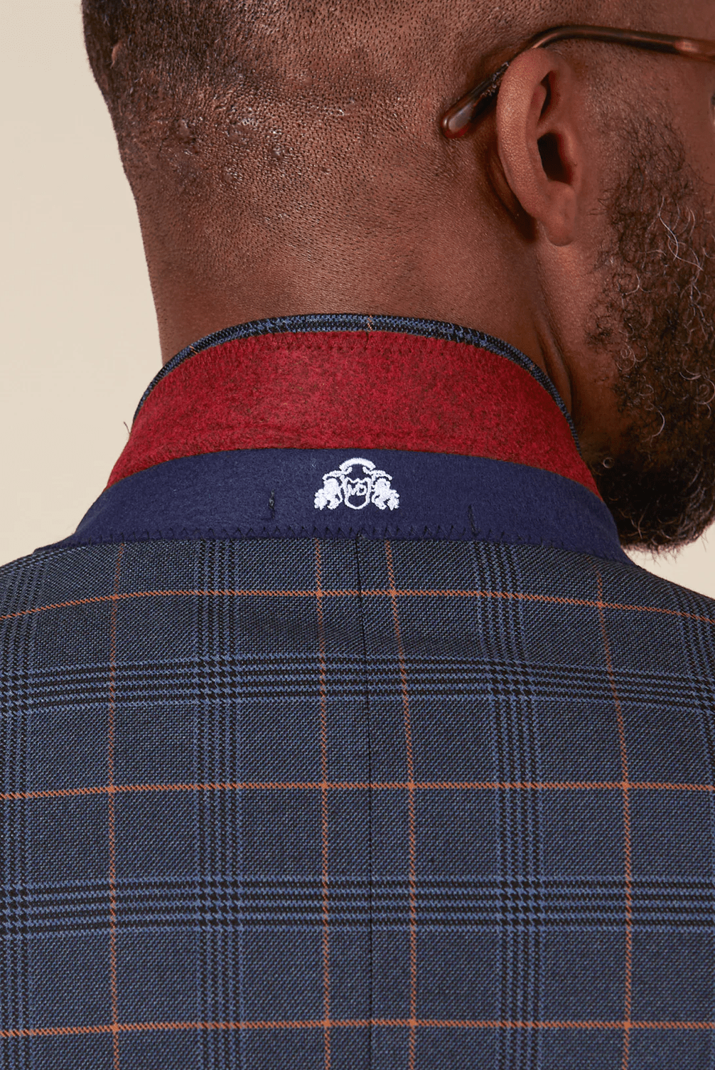 Jenson Check Blazer - Marine Navy - GLS Clothing