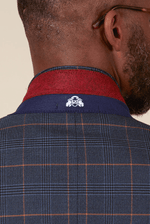 Jenson Check Blazer - Marine Navy - GLS Clothing