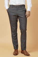 Jenson Check Trousers - Grey - GLS Clothing