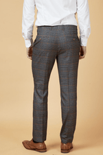 Jenson Check Trousers - Grey - GLS Clothing