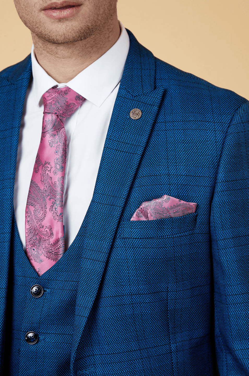 Jerry Check Blazer - Blue - GLS Clothing