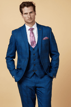 Jerry Check Blazer - Blue - GLS Clothing