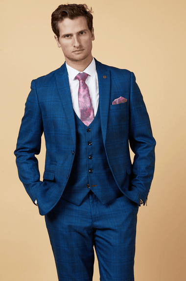 Jerry Check Blazer - Blue - GLS Clothing