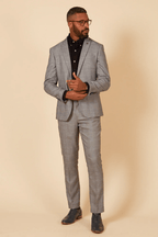 Jerry Check Blazer - Grey - GLS Clothing