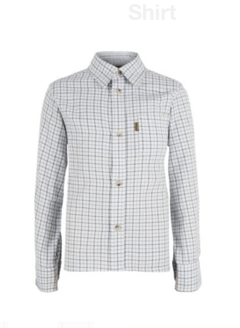 Kids - Blue Chequered/Plaid Shirt - GLS Clothing