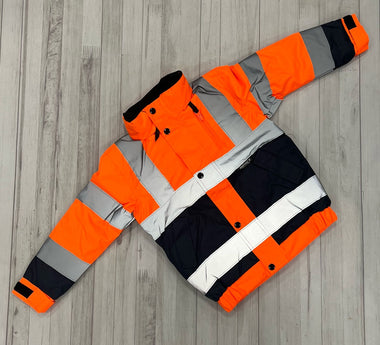 Kids Hi - Vis Jacket - Orange - GLS Clothing