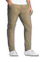 men's Textured Chino - Comfort/Stretch - Tan - GLS Clothing