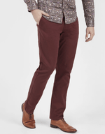 MishMash - Bromley Tapered Fit Stretch Chino - Burgundy - GLS Clothing