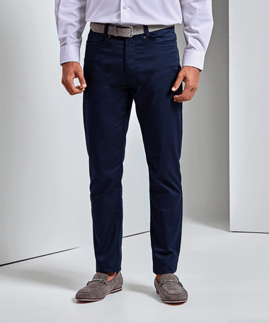 Premier Regular Fit Stretch Chino - Navy - GLS Clothing