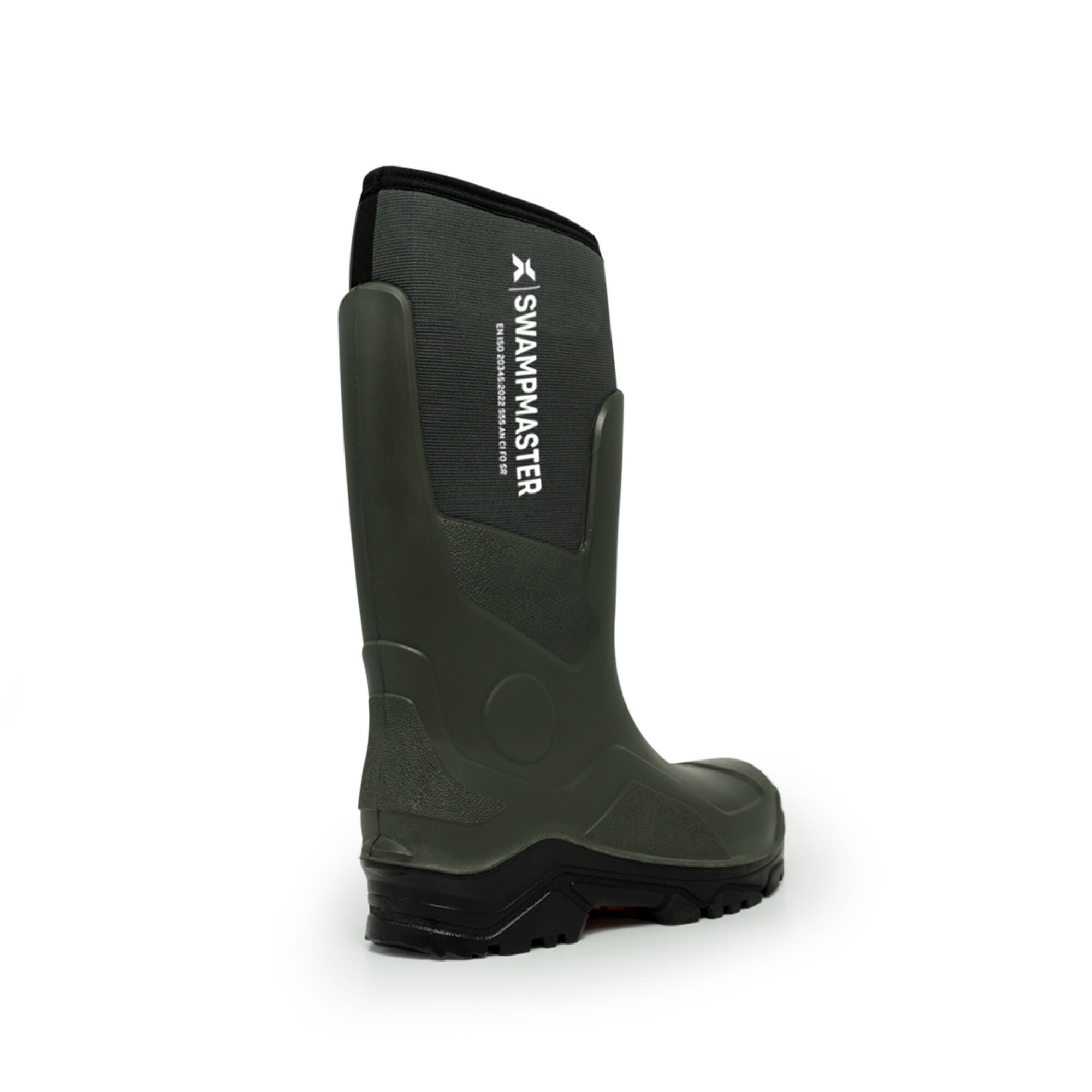 Swampmaster Pro Trapper Non - Safety PU - Neoprene Wellington - Green - GLS Clothing