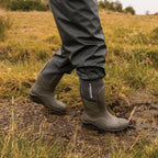 Swampmaster Pro Trapper Non - Safety PU - Neoprene Wellington - Green - GLS Clothing