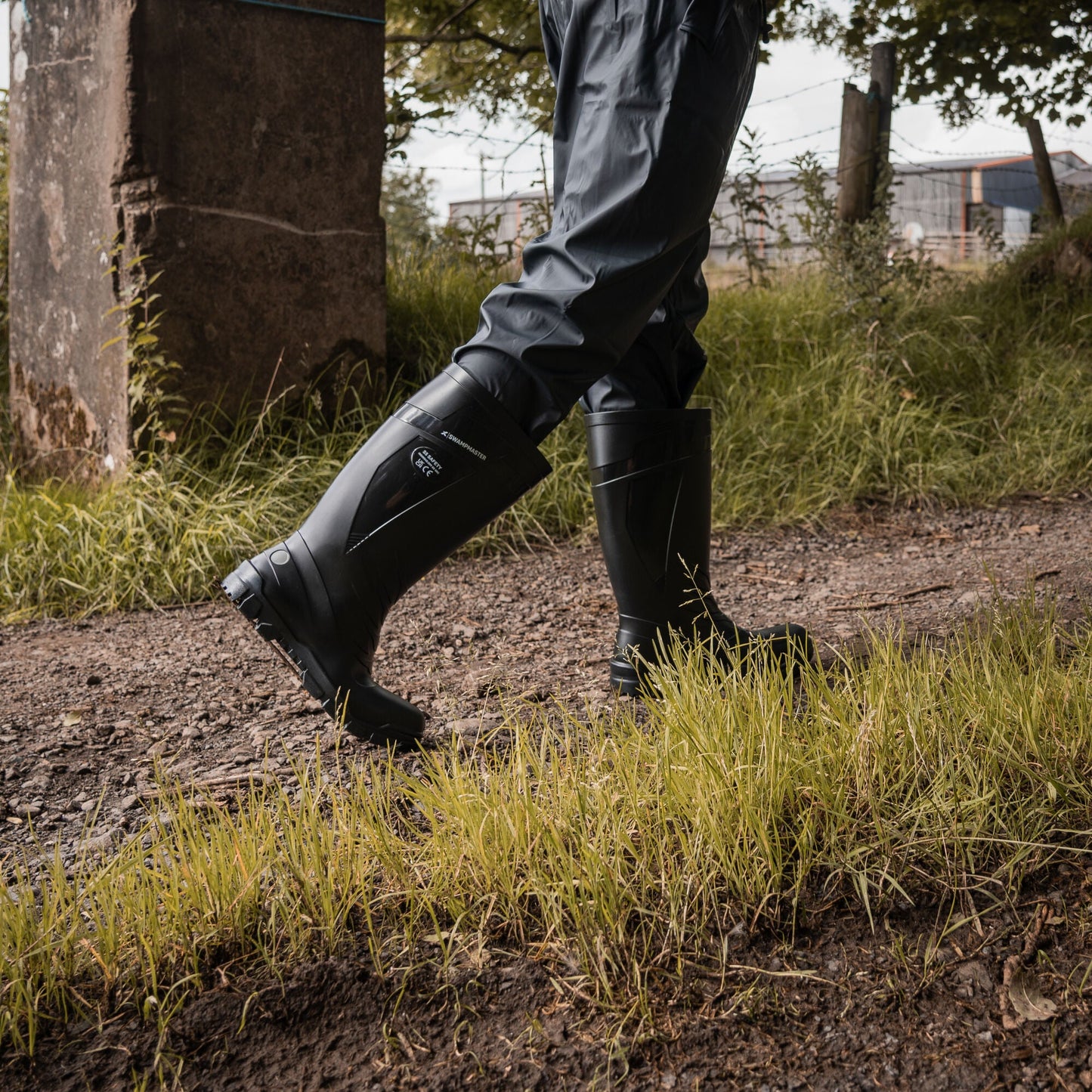 Swampmaster Titan S5 Safety PVC Wellington - Black - GLS Clothing