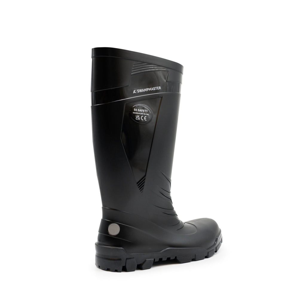 Swampmaster Titan S5 Safety PVC Wellington - Black - GLS Clothing