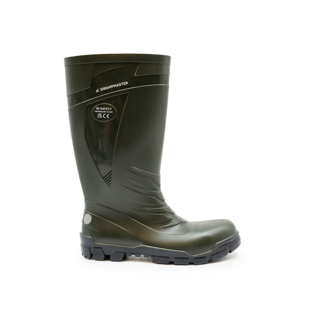 Swampmaster Titan S5 Safety PVC Wellington - Green - GLS Clothing